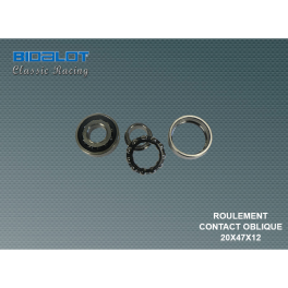 Roulement Contact Oblique &Oslash;20x&Oslash;47x12