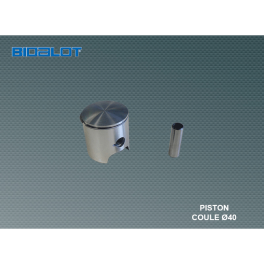 piston coul&eacute; &Oslash;40mm PEUGEOT scooter complet