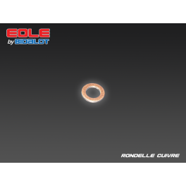 Rondelle Cuivre 6x12x1