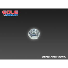 Ecrou frein m&eacute;tal M6